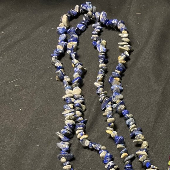 Bundle of 4 Vintage Stone Nugget Fashion Necklaces - Picture 4 of 8